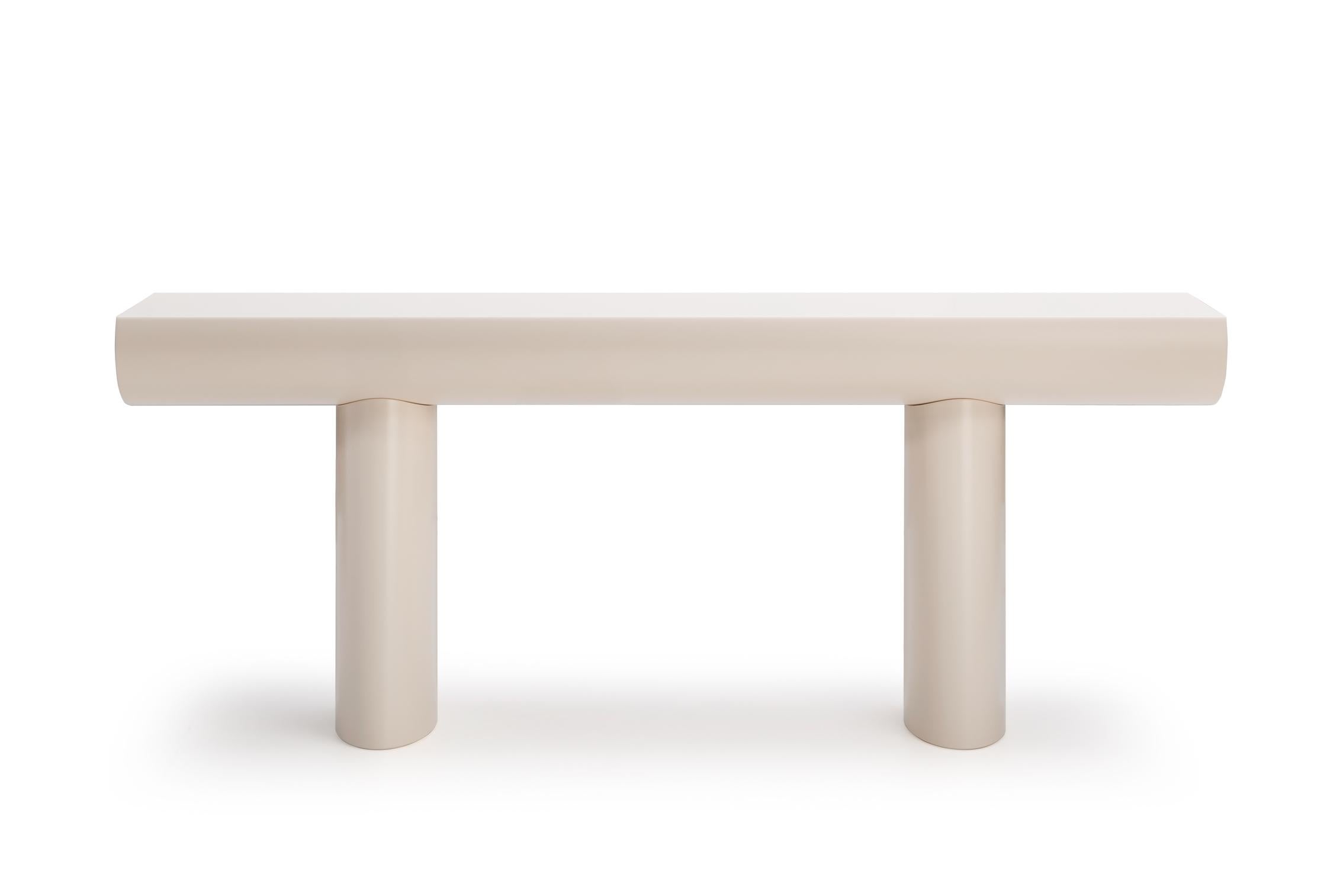 Danish Consol Table in Apricot By Aldo Bakker 2017 for Karakter For Sale
