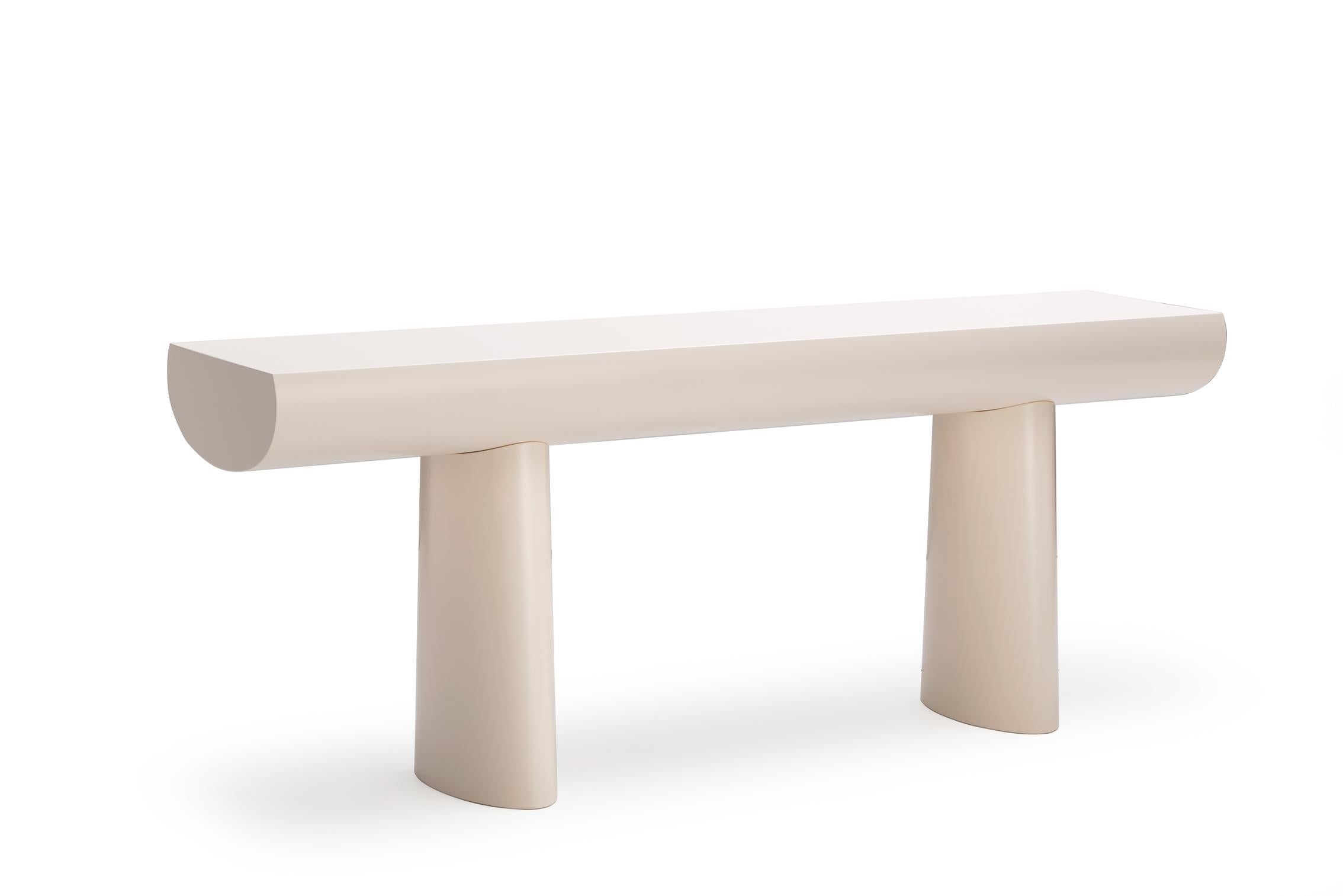 Danish Consol Table in Apricot By Aldo Bakker 2017 for Karakter For Sale