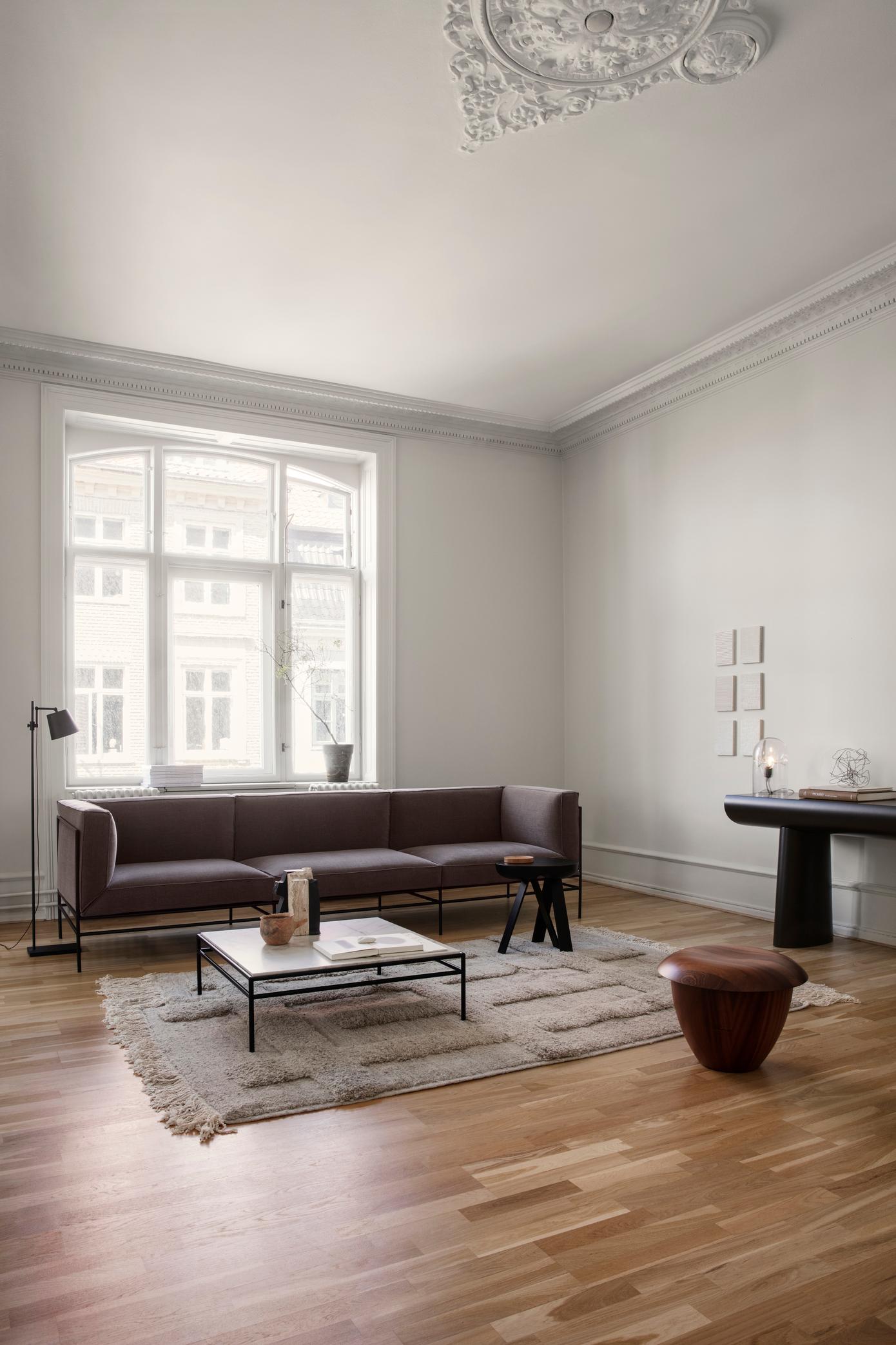 Natural Fiber Consol Table in Apricot By Aldo Bakker 2017 for Karakter For Sale