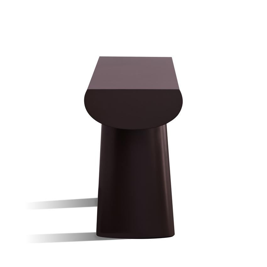 Consol Table by Aldo Bakker 

Tranquil and seductive, Aldo Bakker's Console floats exquisitely between sculpture and furniture. It depicts the simplest concept of a table: two columns and a surface. The legs are an elongation of the line created by
