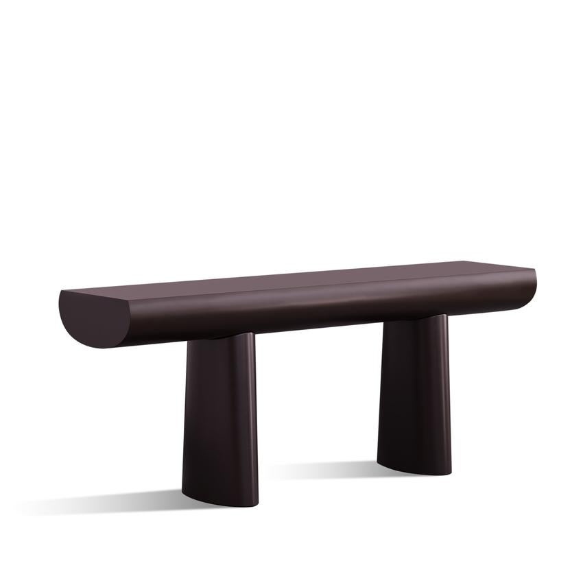 Mid-Century Modern Consol Table in Dark Aubergine By Aldo Bakker 2017 for Karakter For Sale
