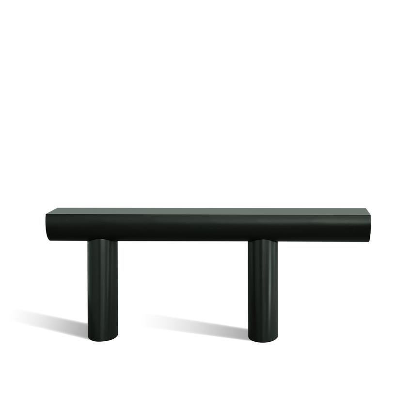 Table Consol d'Aldo Bakker 2017
Tranquille et séduisante, la console d'Aldo Bakker flotte délicatement entre la sculpture et le mobilier. Il représente le concept le plus simple d'une table : deux colonnes et une surface. Les jambes sont un