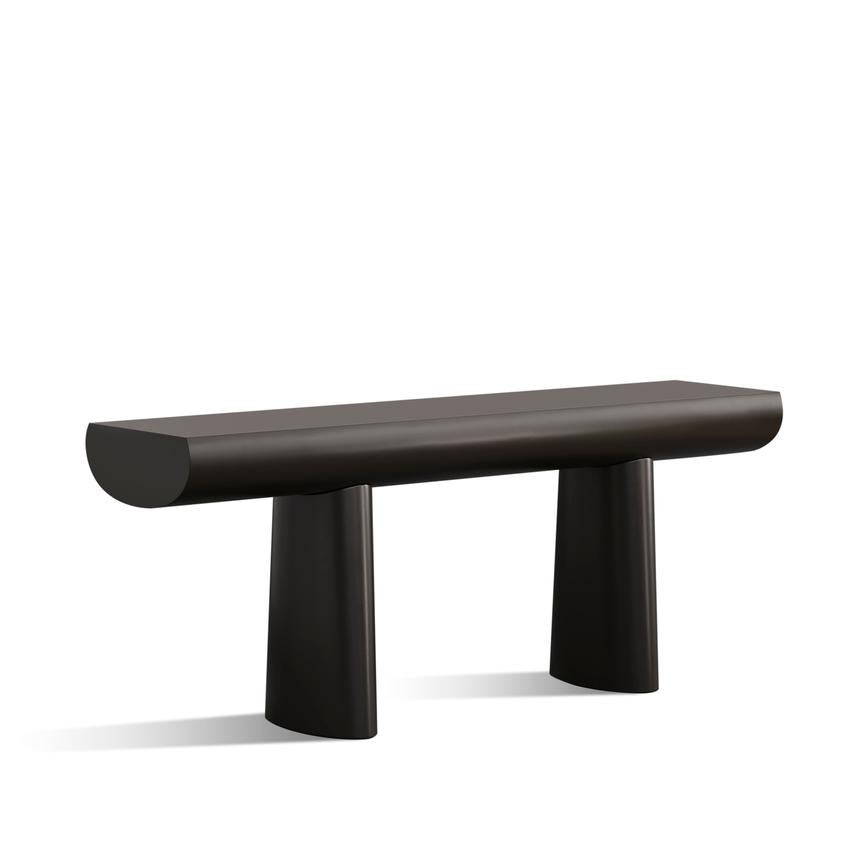 Mid-Century Modern Consol Table in Dark Sepia By Aldo Bakker 2017 for Karakter For Sale