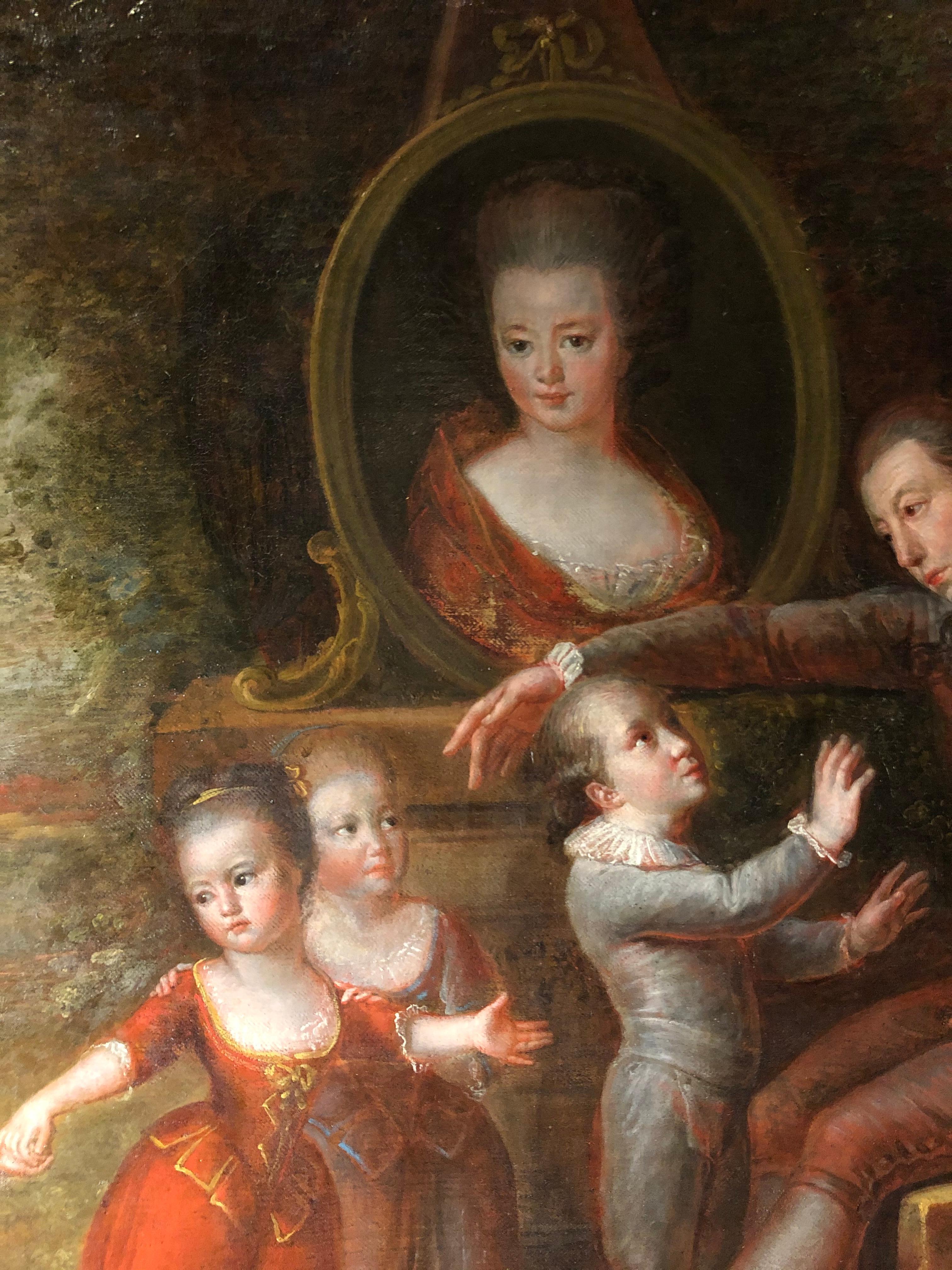 Louis XVI Consolation 18th Century French Painting For Sale