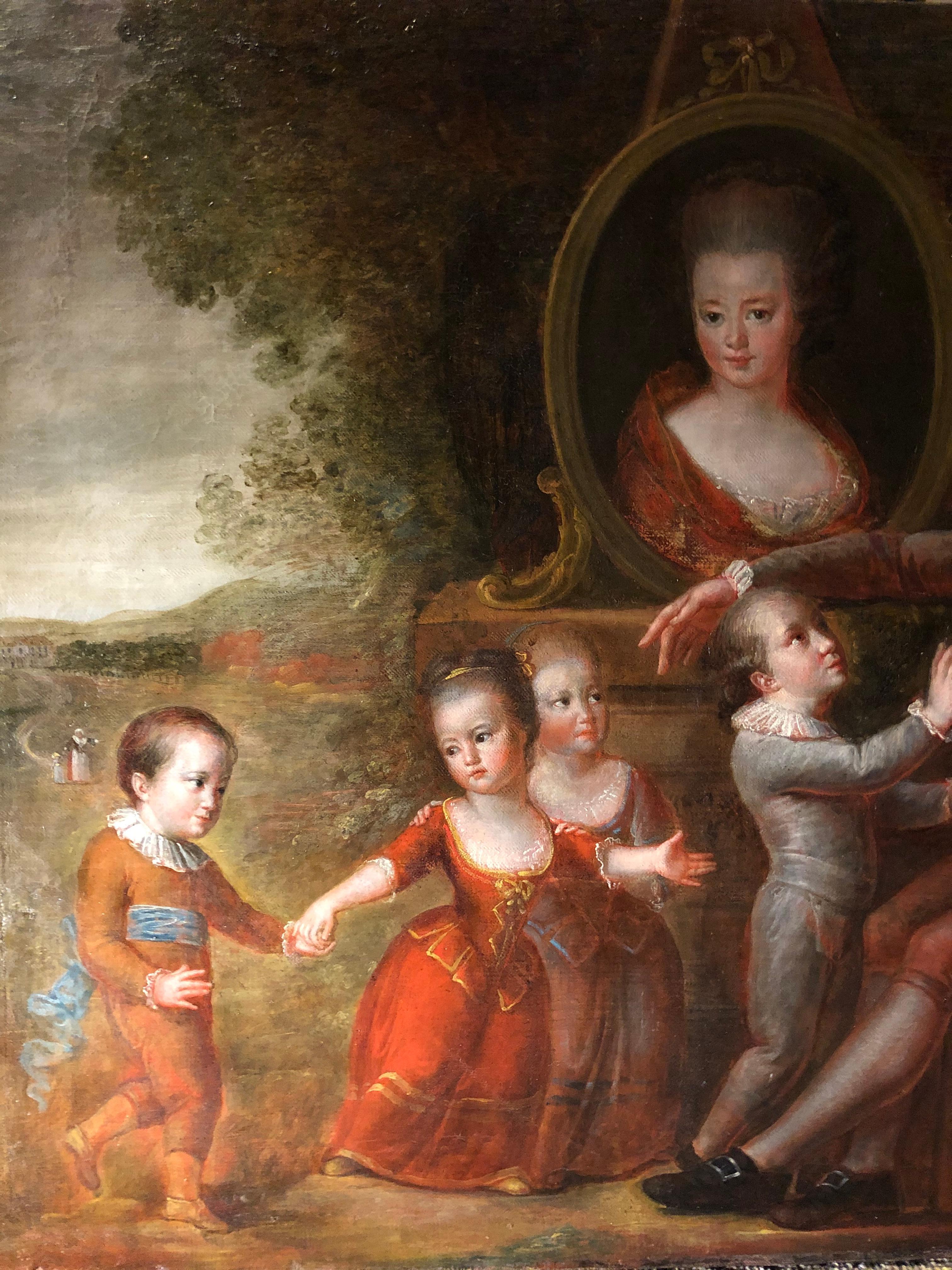 Canvas Consolation 18th Century French Painting For Sale