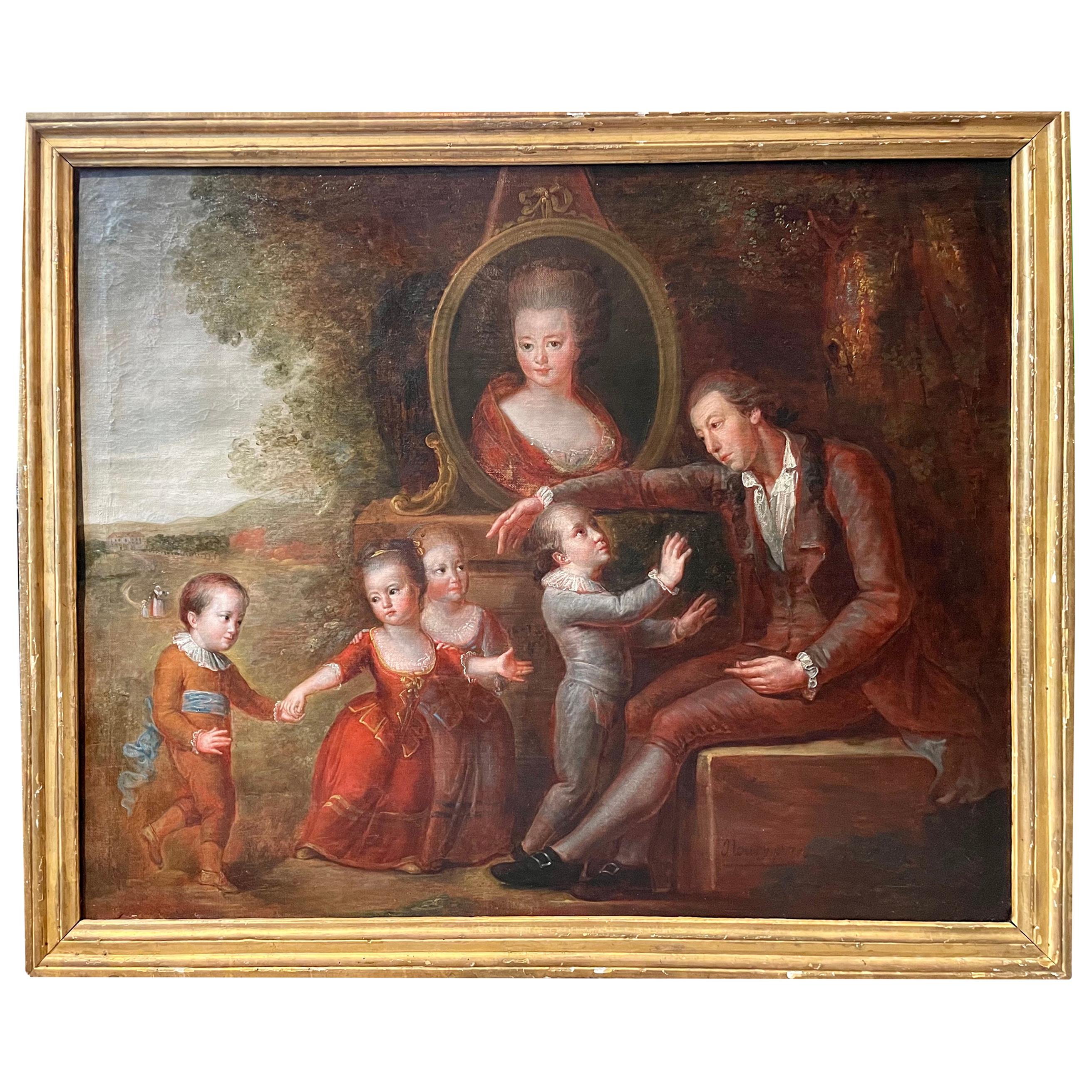 Consolation 18th Century French Painting For Sale