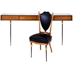 Console and Chair by Hans Wauer, Munich, 1950s