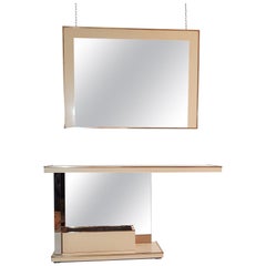 Vintage Console and Mirror by Nazaret, Italy