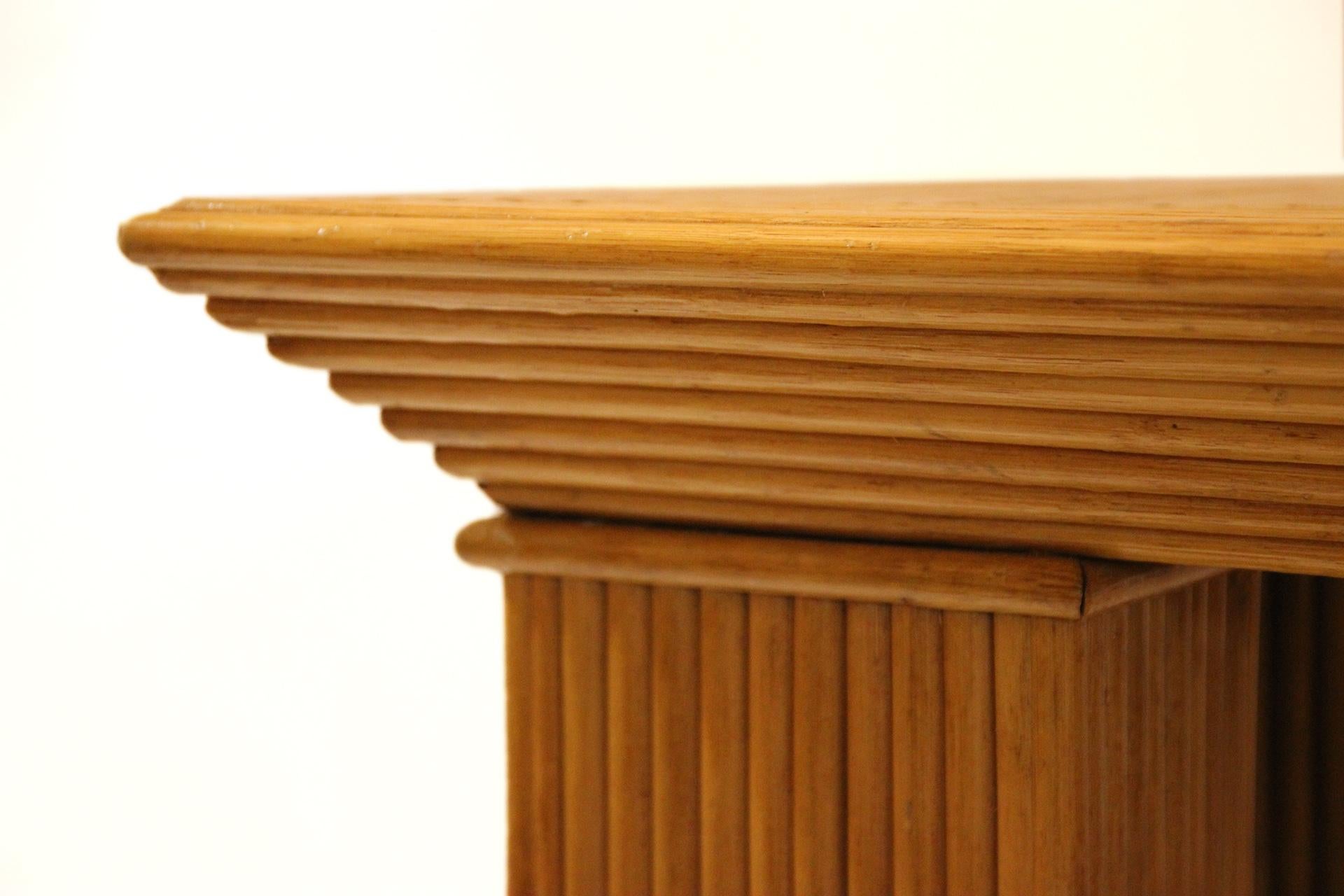 Mid-Century Modern Console, Bamboo, circa 1970, France