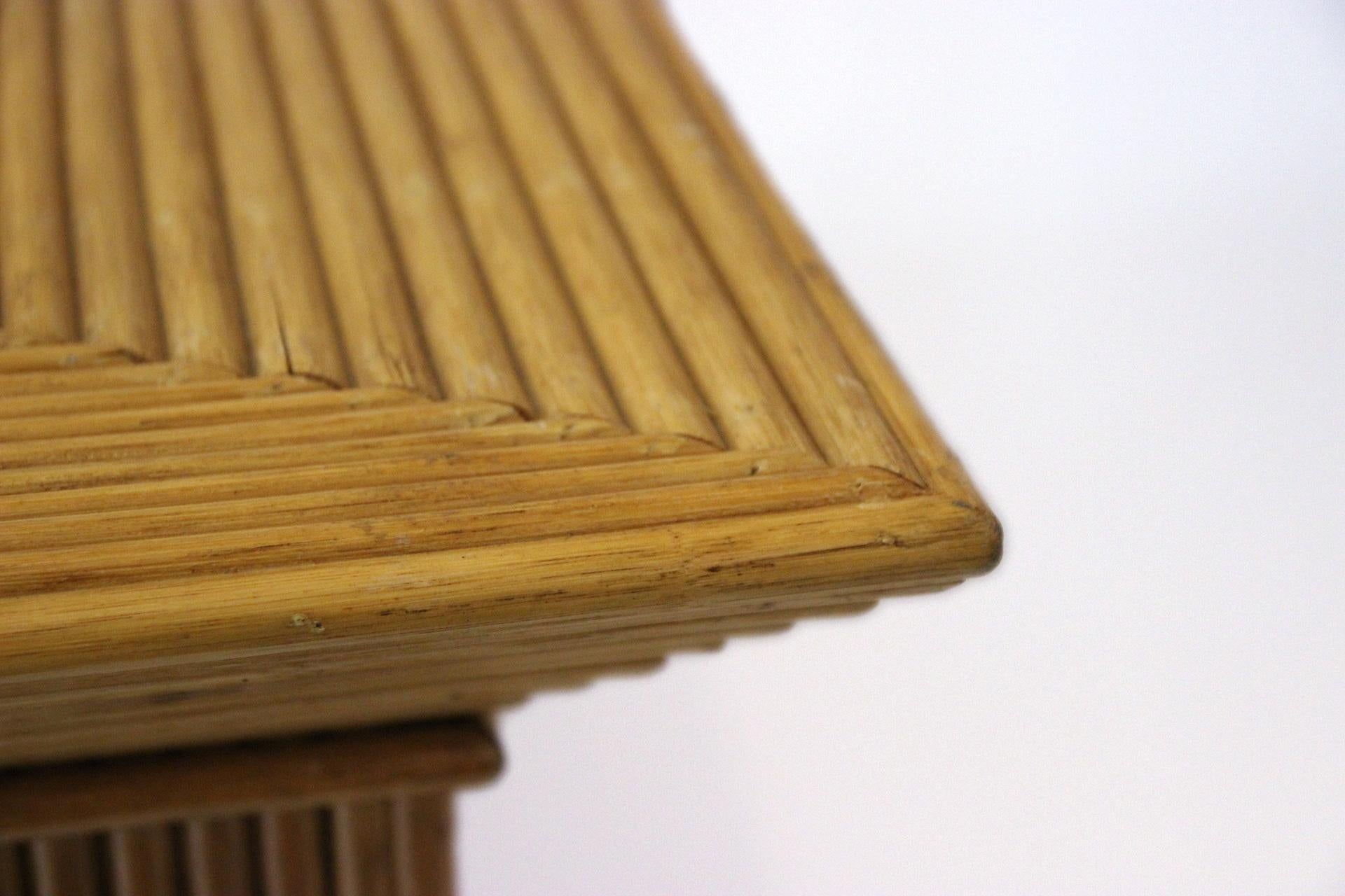 Console, Bamboo, circa 1970, France In Good Condition In Nice, Cote d' Azur