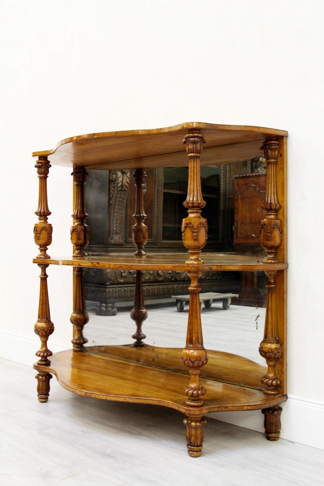 Console Bar Mirror Empire Louis XIV Antique Baroque Cabinet im Zustand „Gut“ im Angebot in Lage, DE