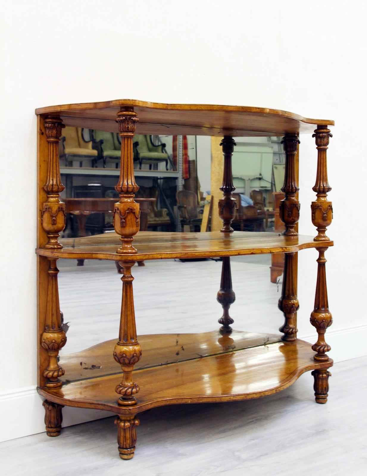 Console Bar Mirror Empire Louis XIV Antique Baroque Cabinet im Angebot 1