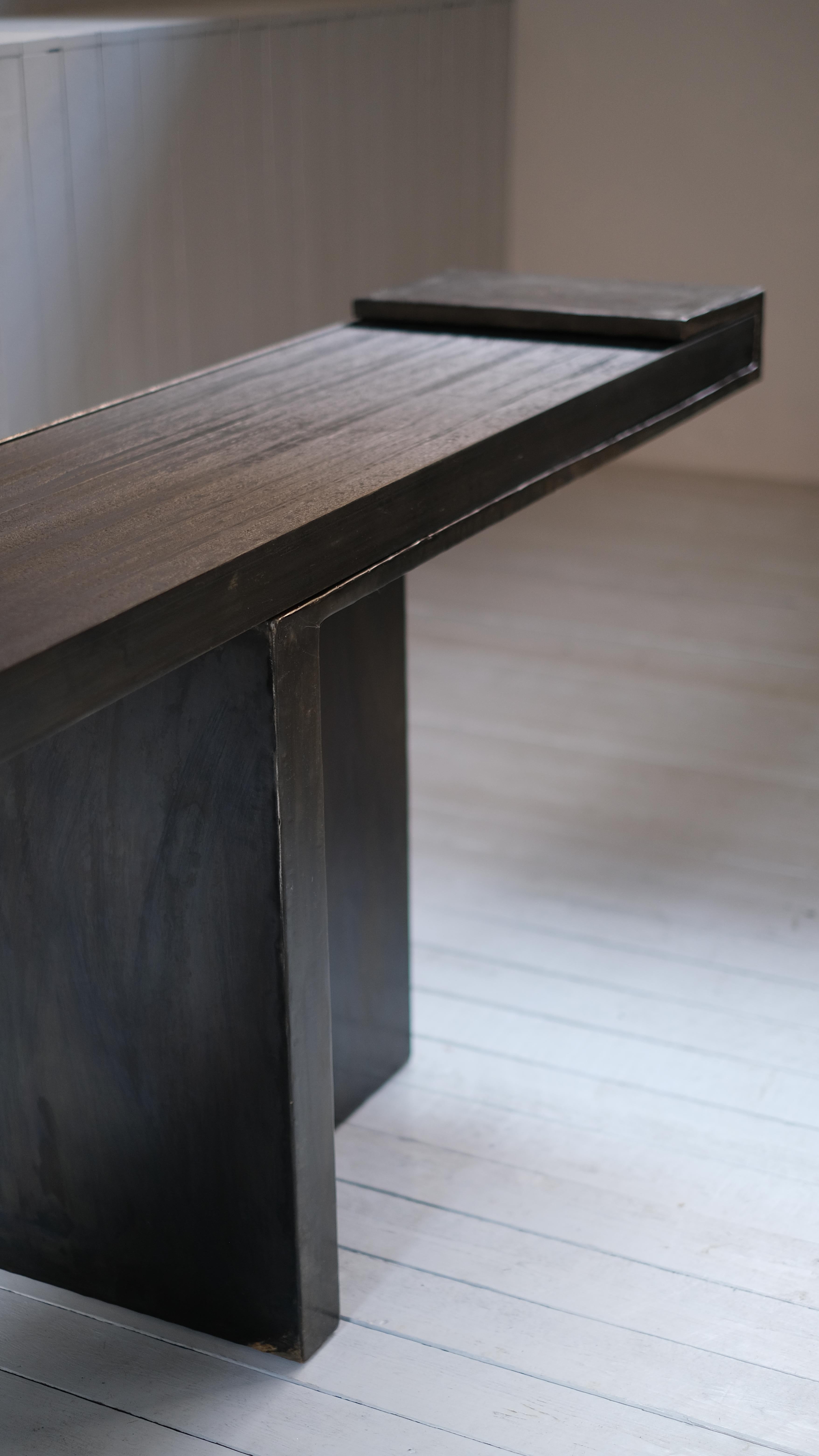 Steel Console by Arno Declercq For Sale