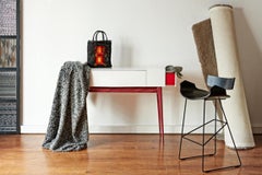 Console by Paul-Bertrand Matthieu in Corian and Amarante