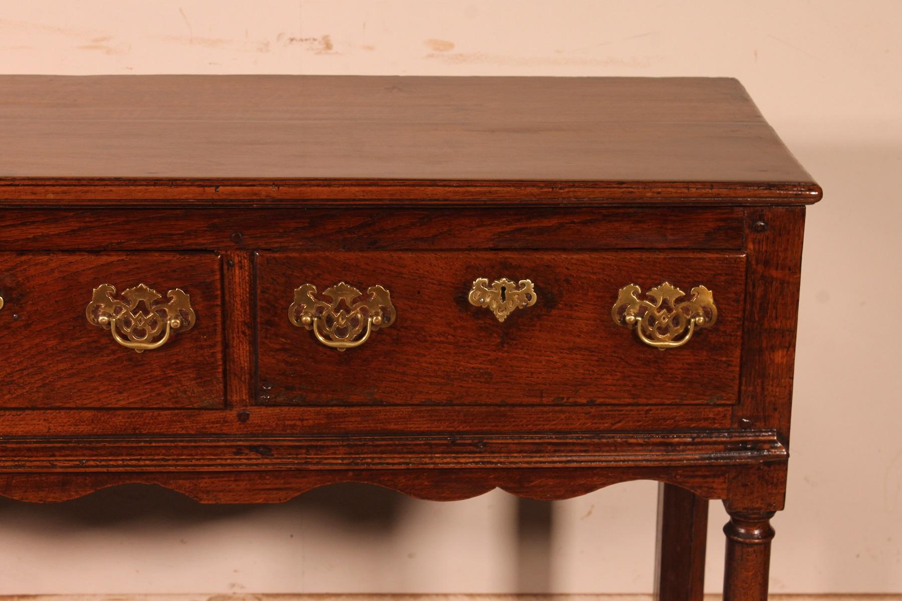 Georgian Console Called Dresser In Oak 18 ° Century - Wales
