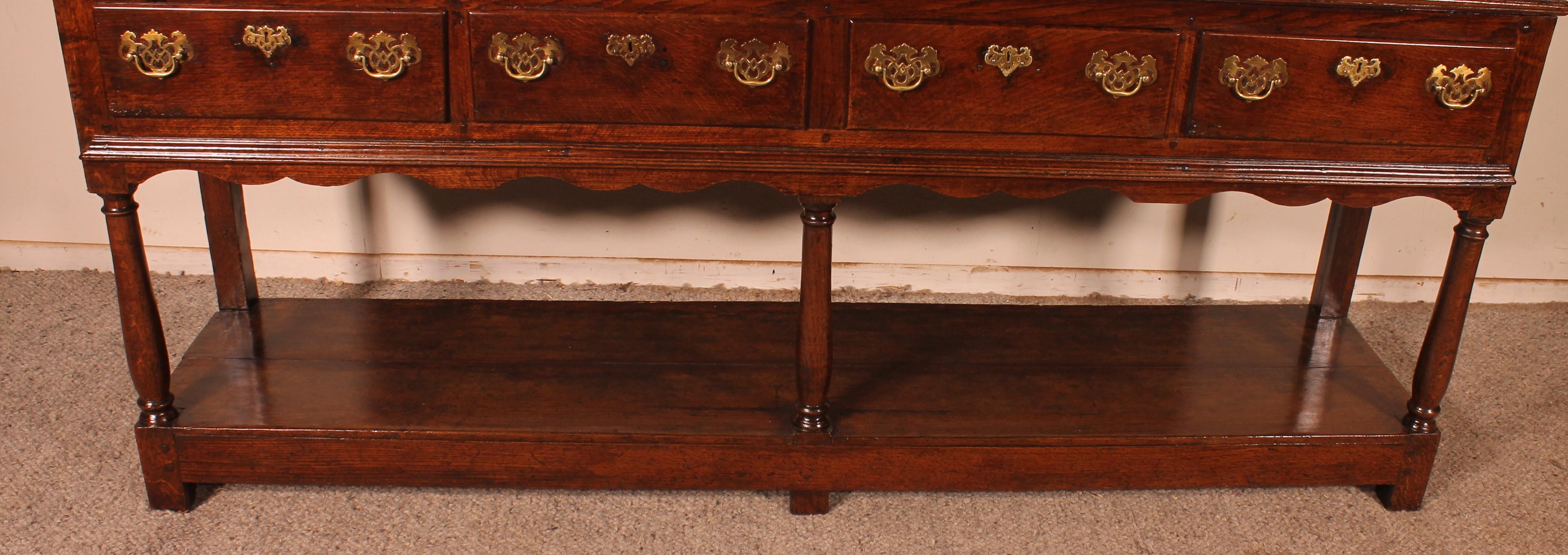 Console Called Dresser In Oak 18 ° Century - Wales In Good Condition In Brussels, Brussels
