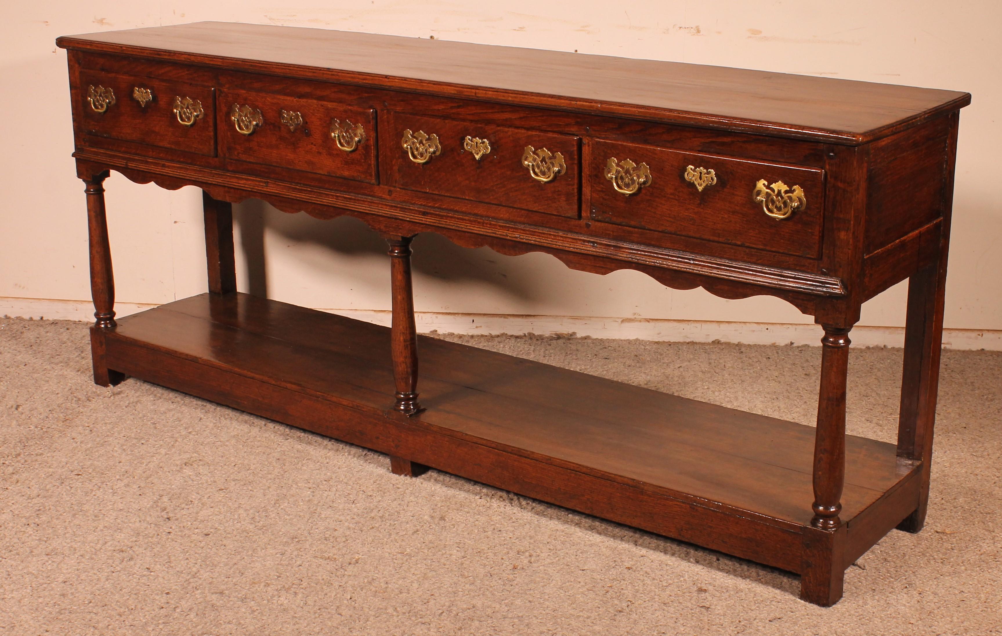 18th Century and Earlier Console Called Dresser In Oak 18 ° Century - Wales