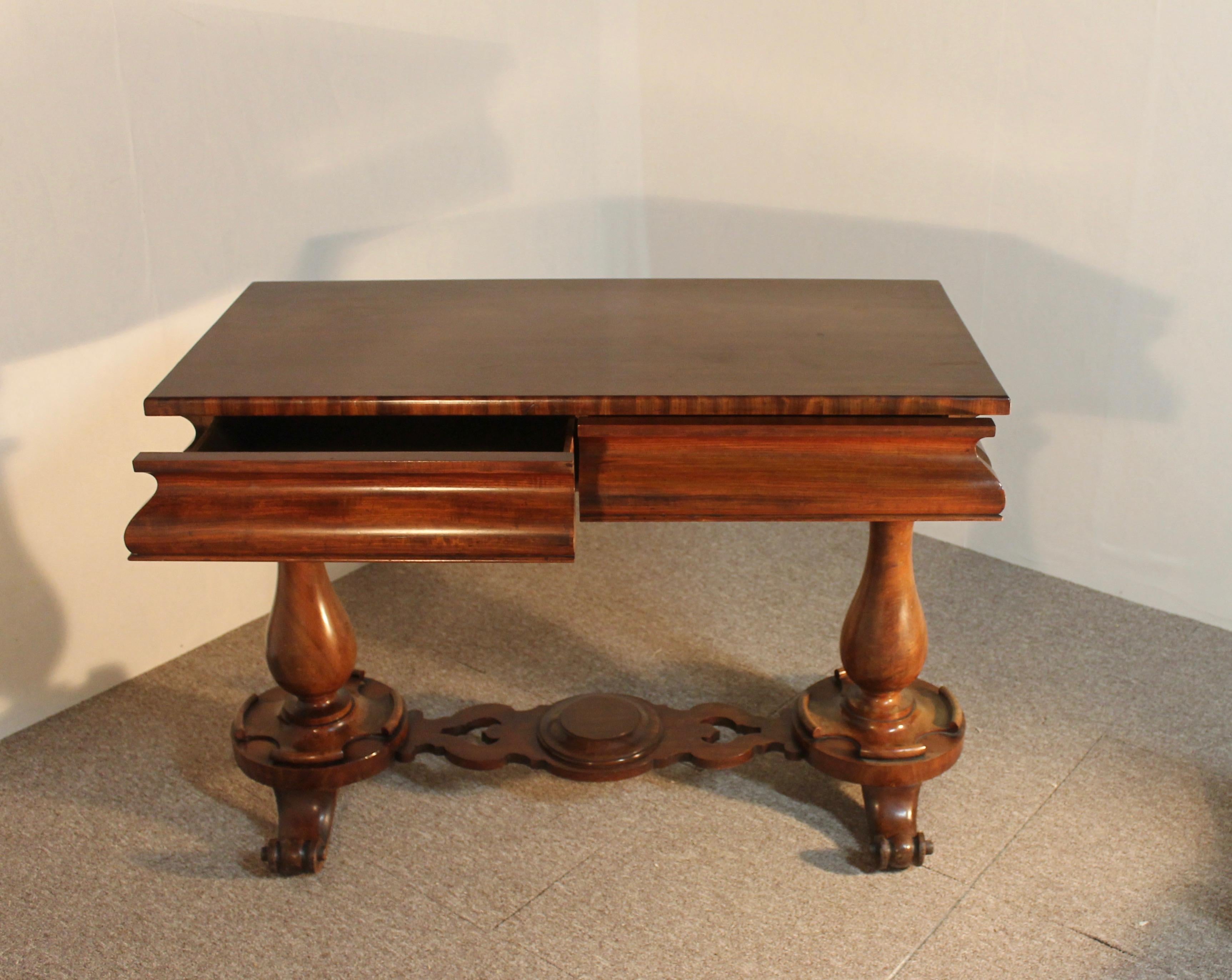 English Console Carved, England Mahogany, XIXth For Sale