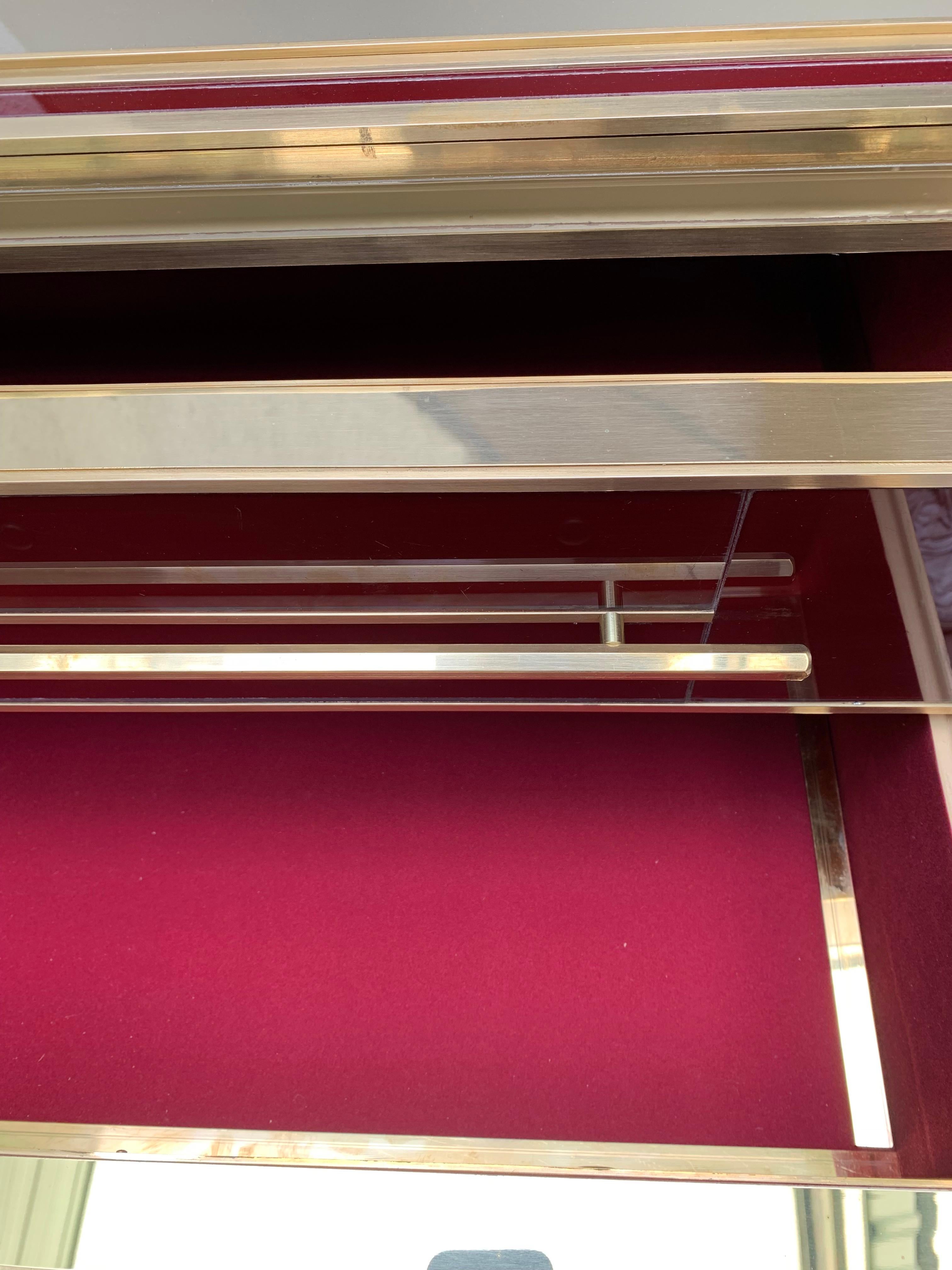 Console/Chest with 6 Drawers in Murano Glass, 1980 For Sale at 1stDibs