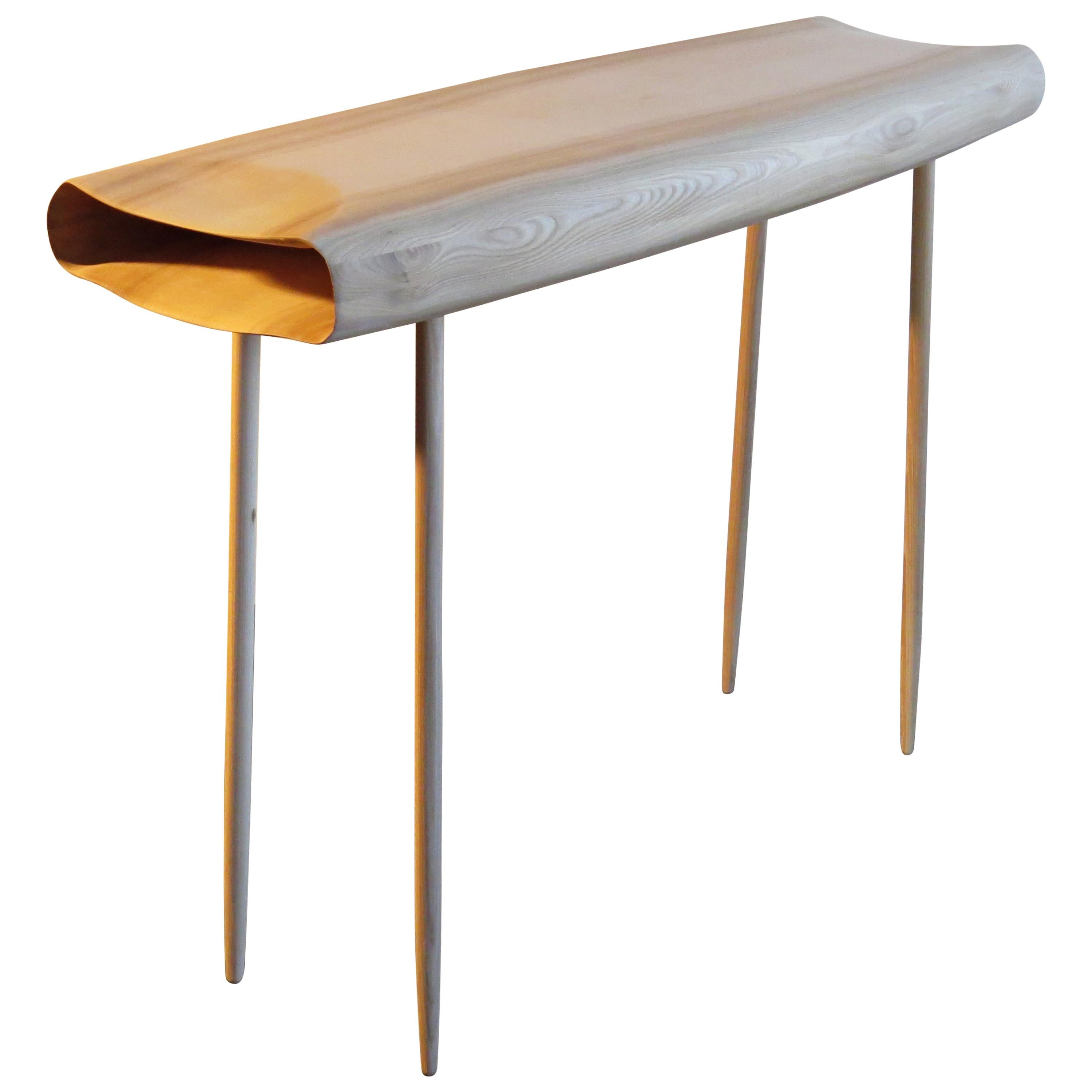 Console "Cloud" Solid Wood, Organic Design, Made to Measure in Germany For Sale