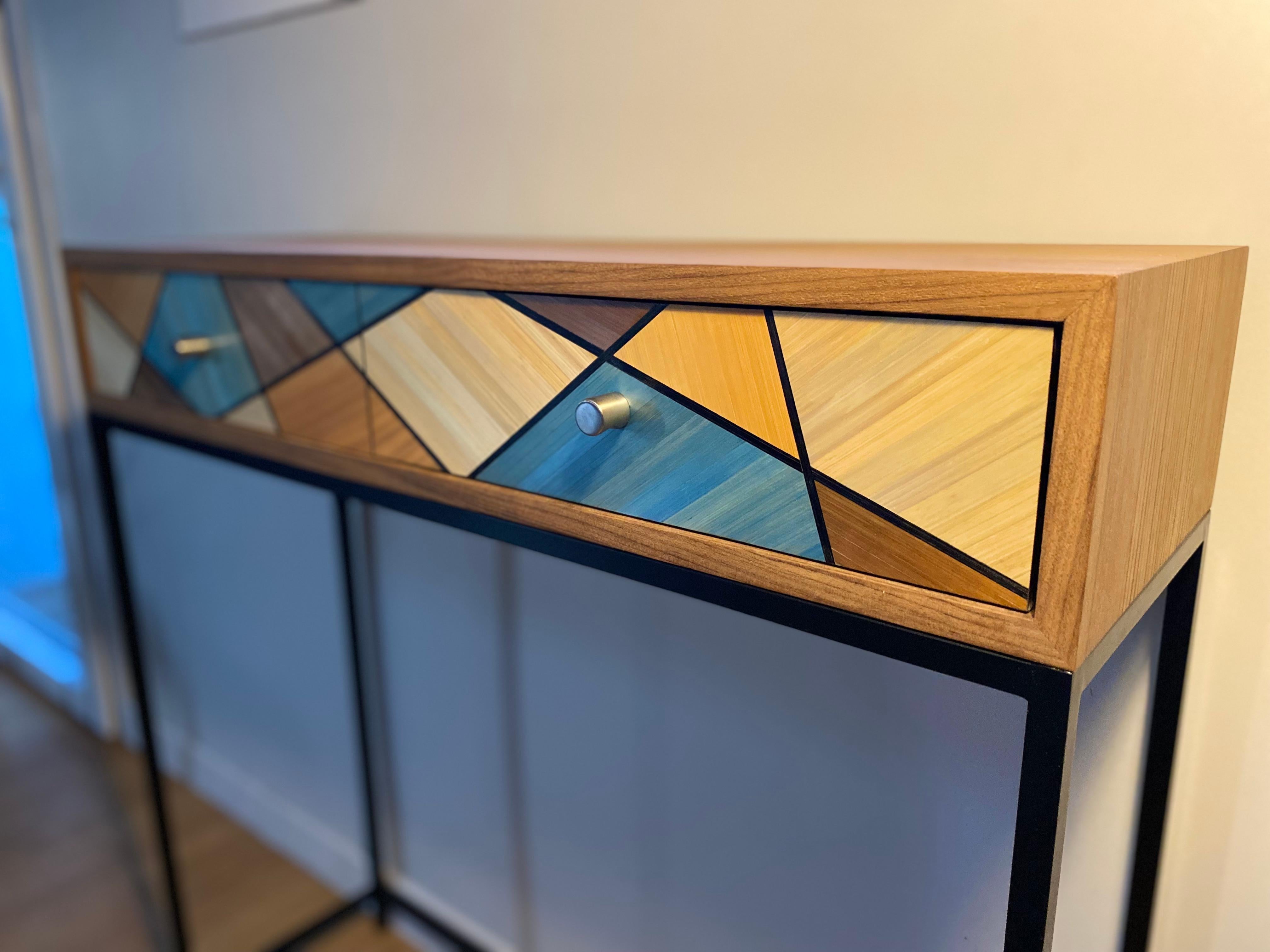 Console Colors Marqueterie De Paille In New Condition In ARSAC, FR