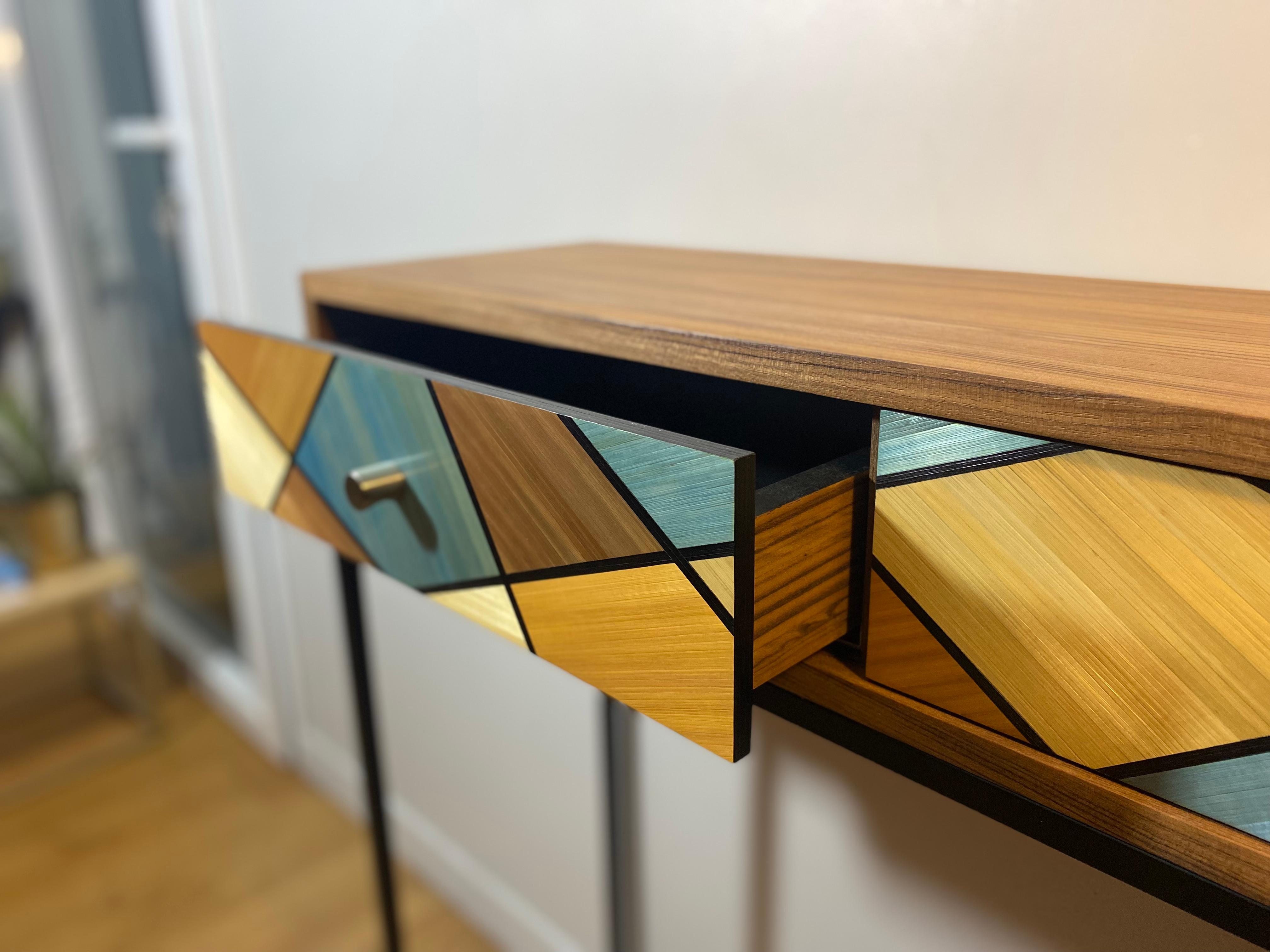 Console Colors Marqueterie De Paille In New Condition In ARSAC, FR