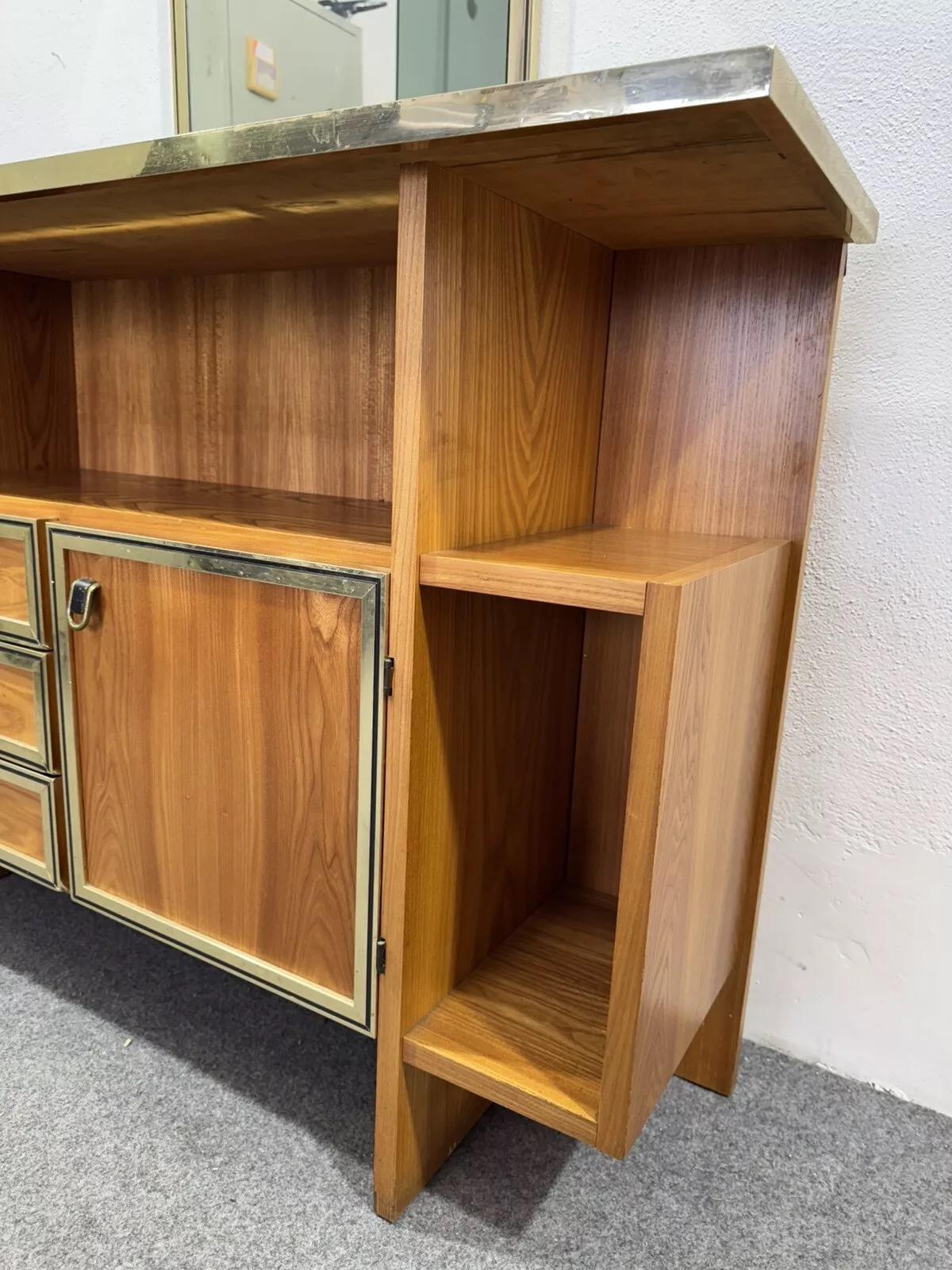 Console With Mirror Design 1960's Modernism For Sale 1