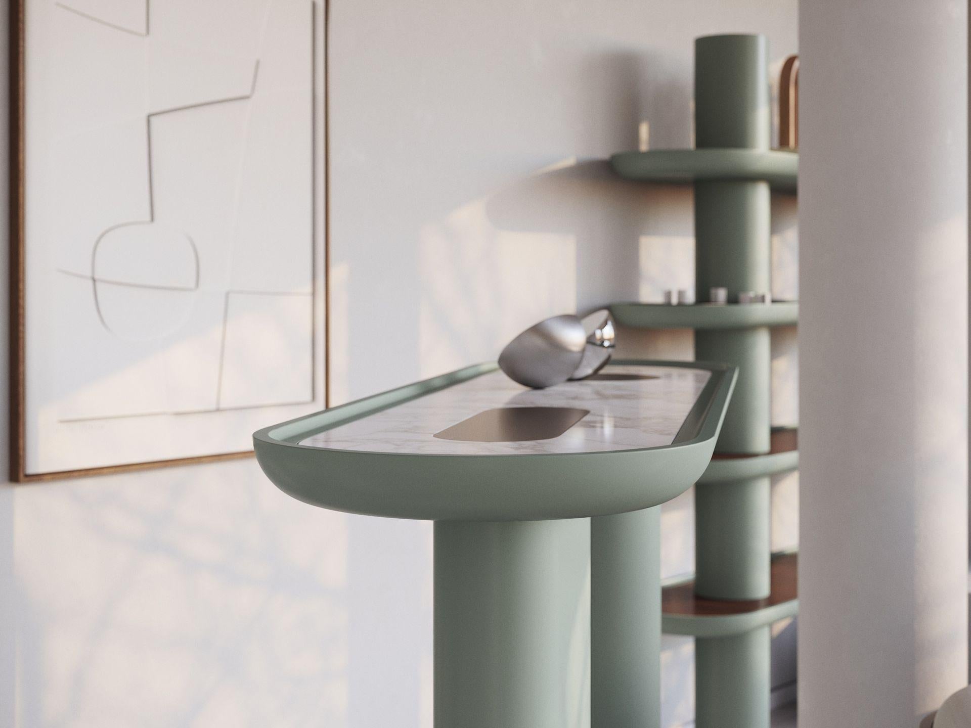 Italian Console CRETA Halcyon Green For Sale