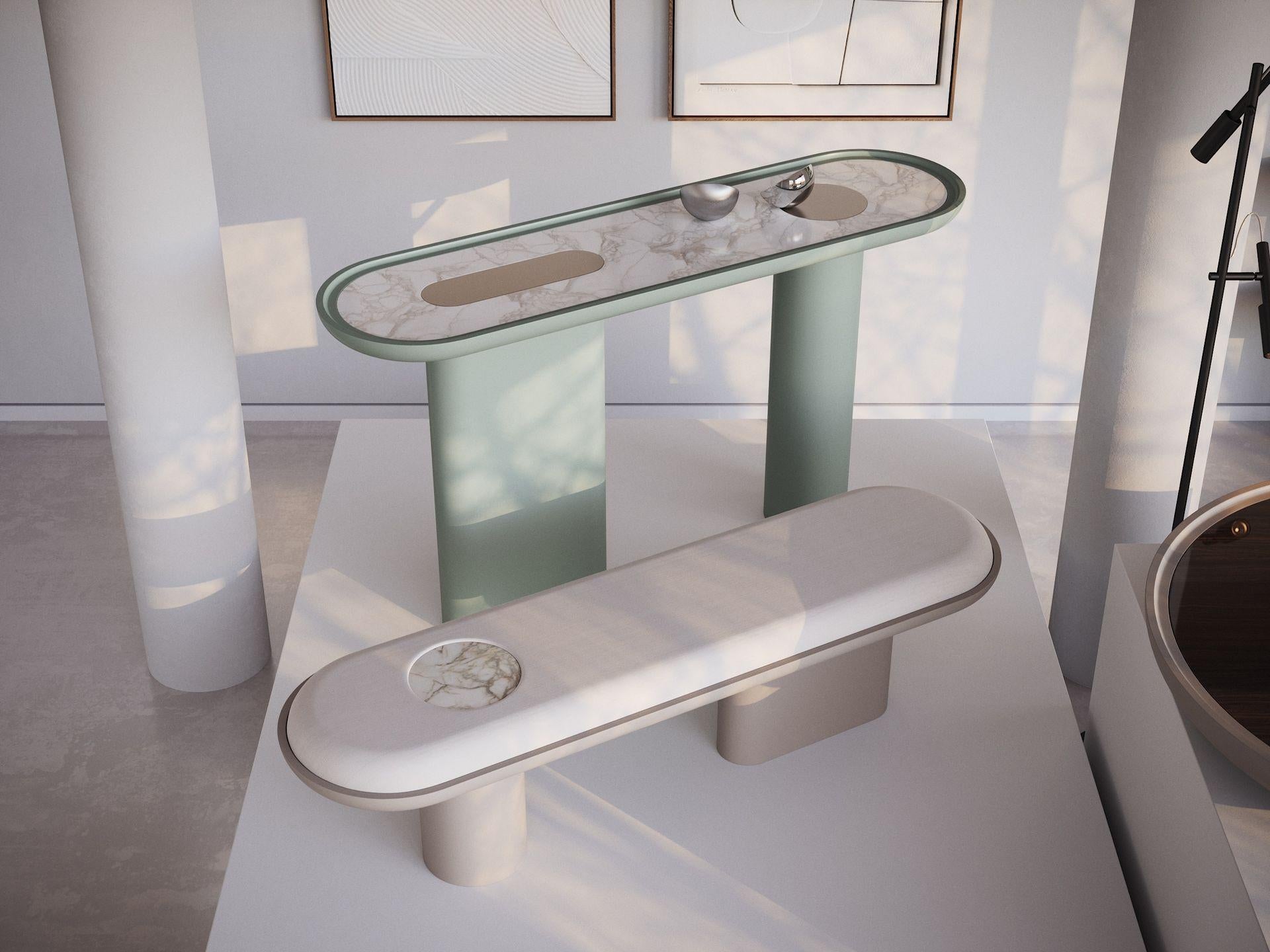 Lacquer Console CRETA Halcyon Green For Sale