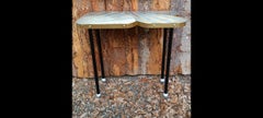 Console D'applique En Marqueterie De Zinc Et Laiton