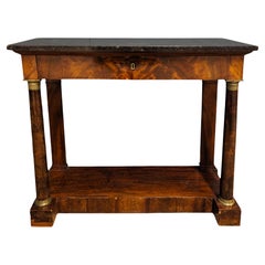 Antique French 19th Century Mahogany Console 