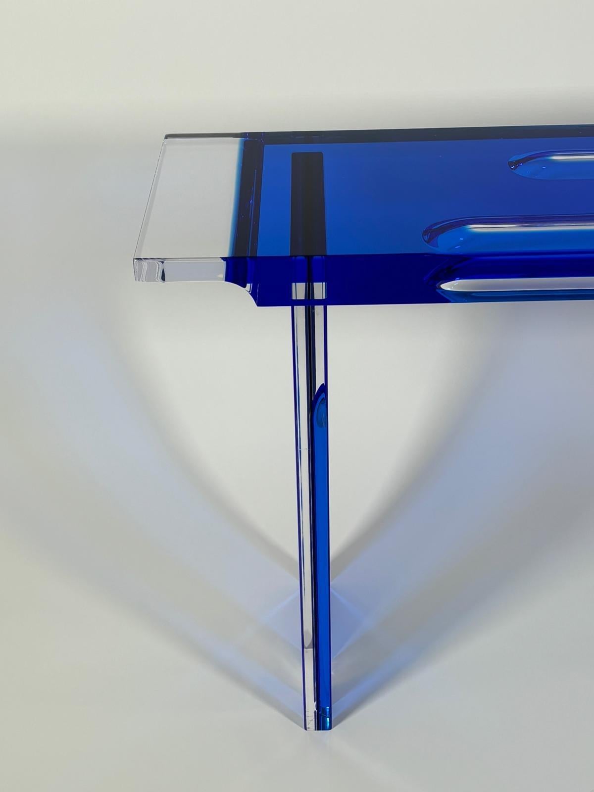 Console Deep Blue Model by Studio Superego for Superego Editions For Sale 4