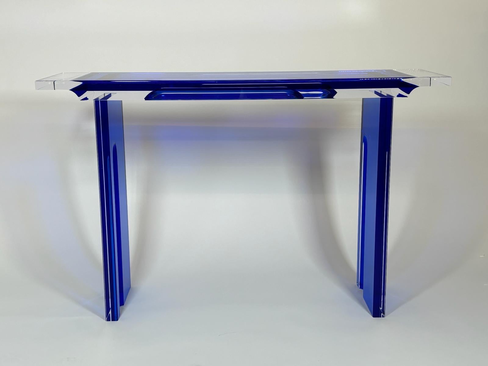 Console Deep Blue Model by Studio Superego for Superego Editions For Sale 7