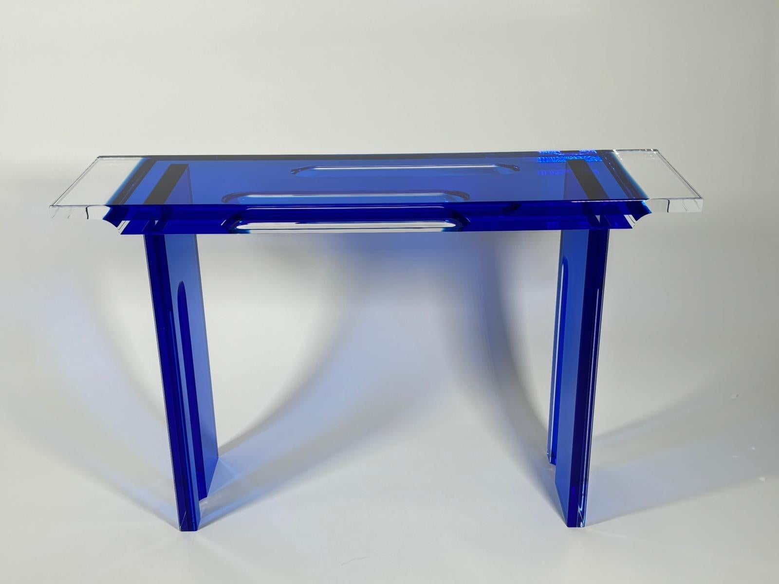 Modern Console Deep Blue Model by Studio Superego for Superego Editions For Sale