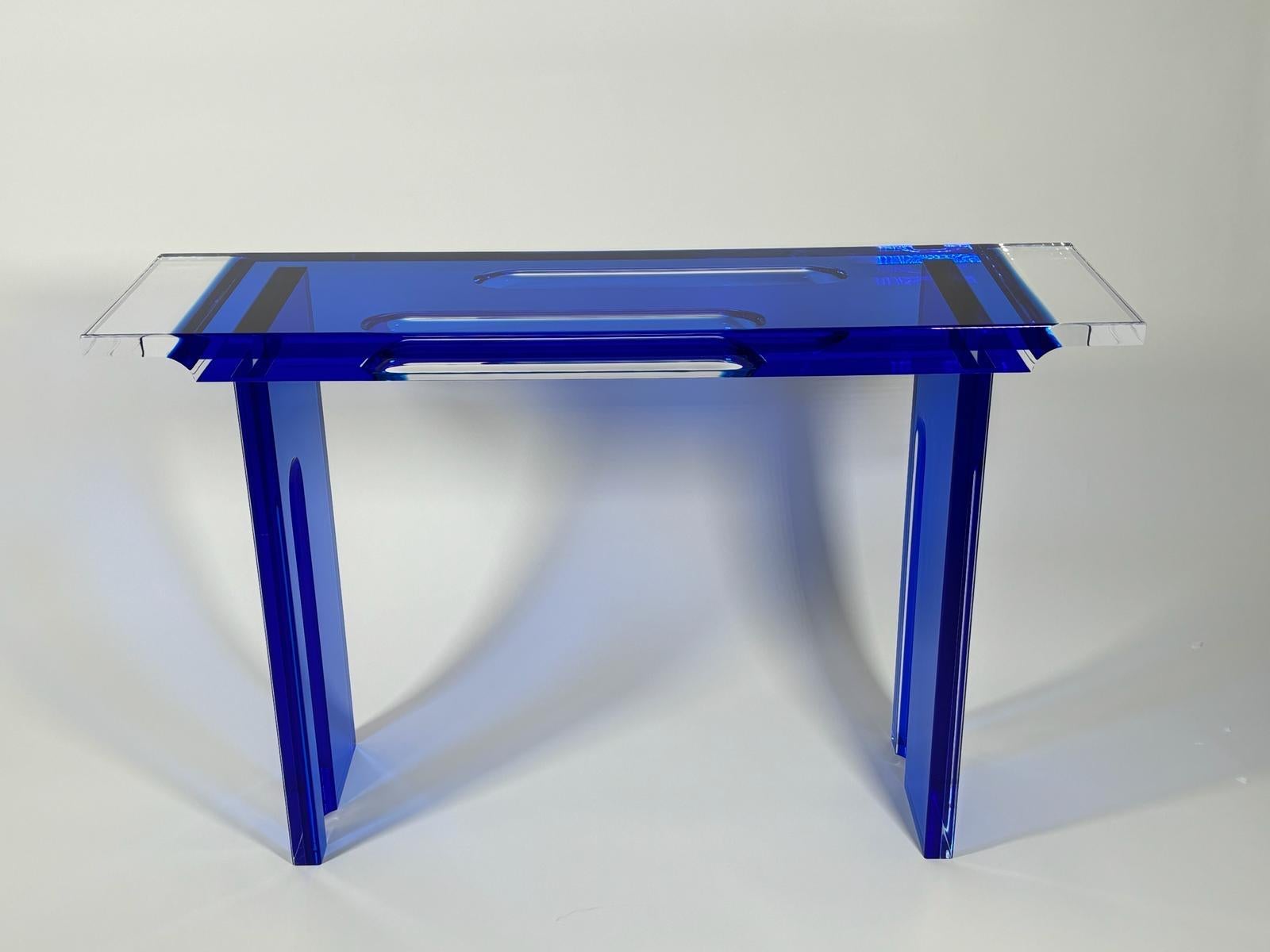 Console Deep Blue Model by Studio Superego for Superego Editions For Sale 2