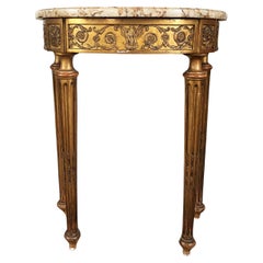 Console "Demi-Lune" Style Louis 16 Napoleon 3 Period