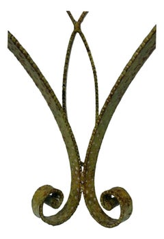 Console Design Pier Luigi Colli Wrought Iron Hammered, 1950s