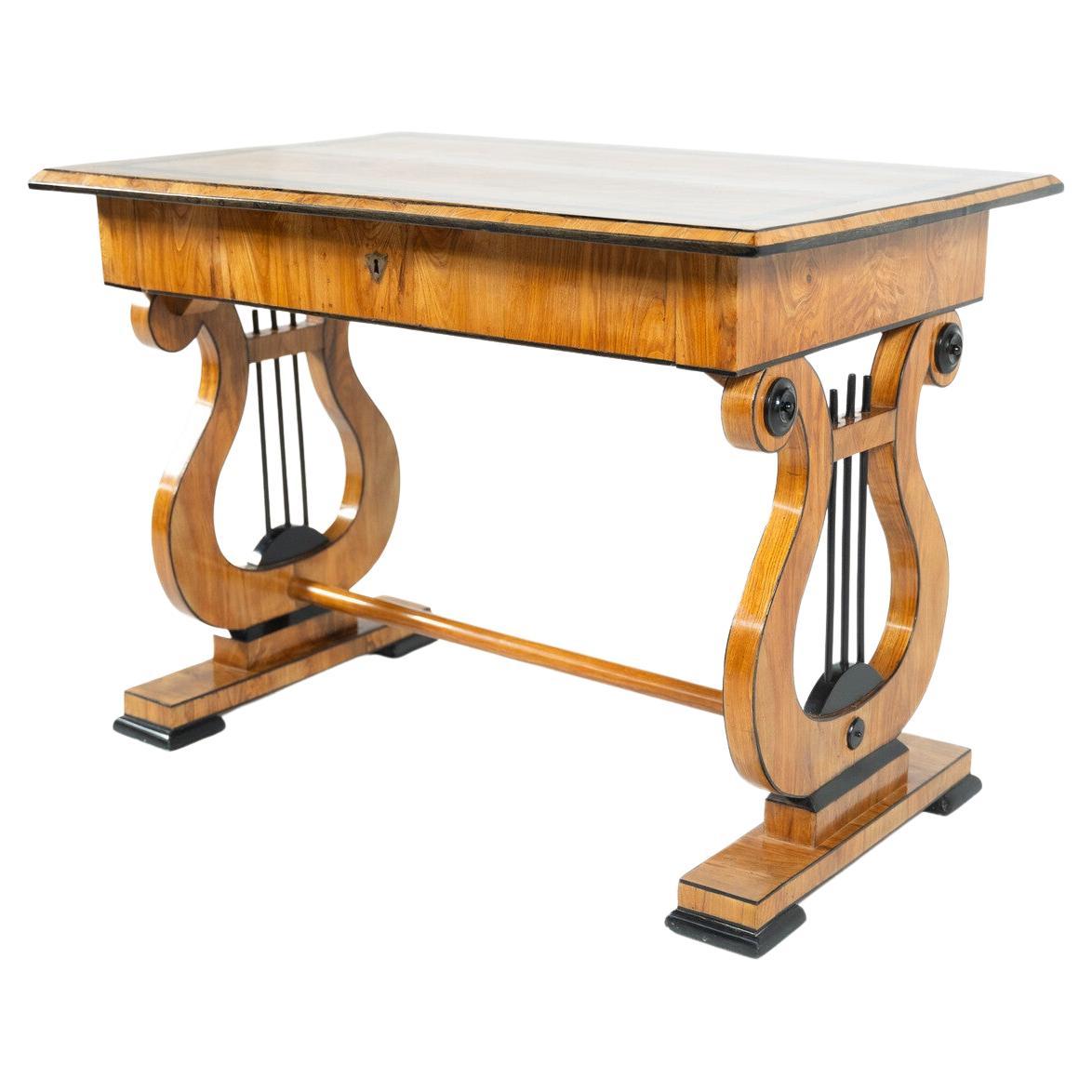 Console/Desk, Ash Veneer, Biedermeier