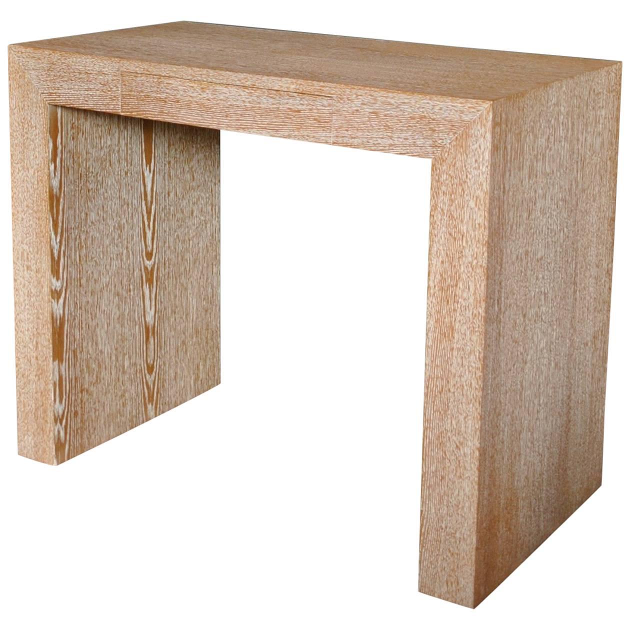 Console Desk in Limed Oak