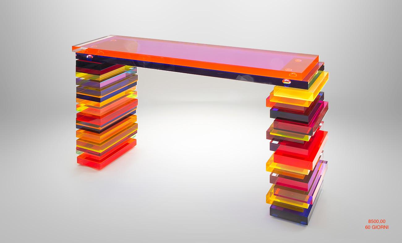 Contemporary Console Disallineata Model by Studio Superego, Italy For Sale