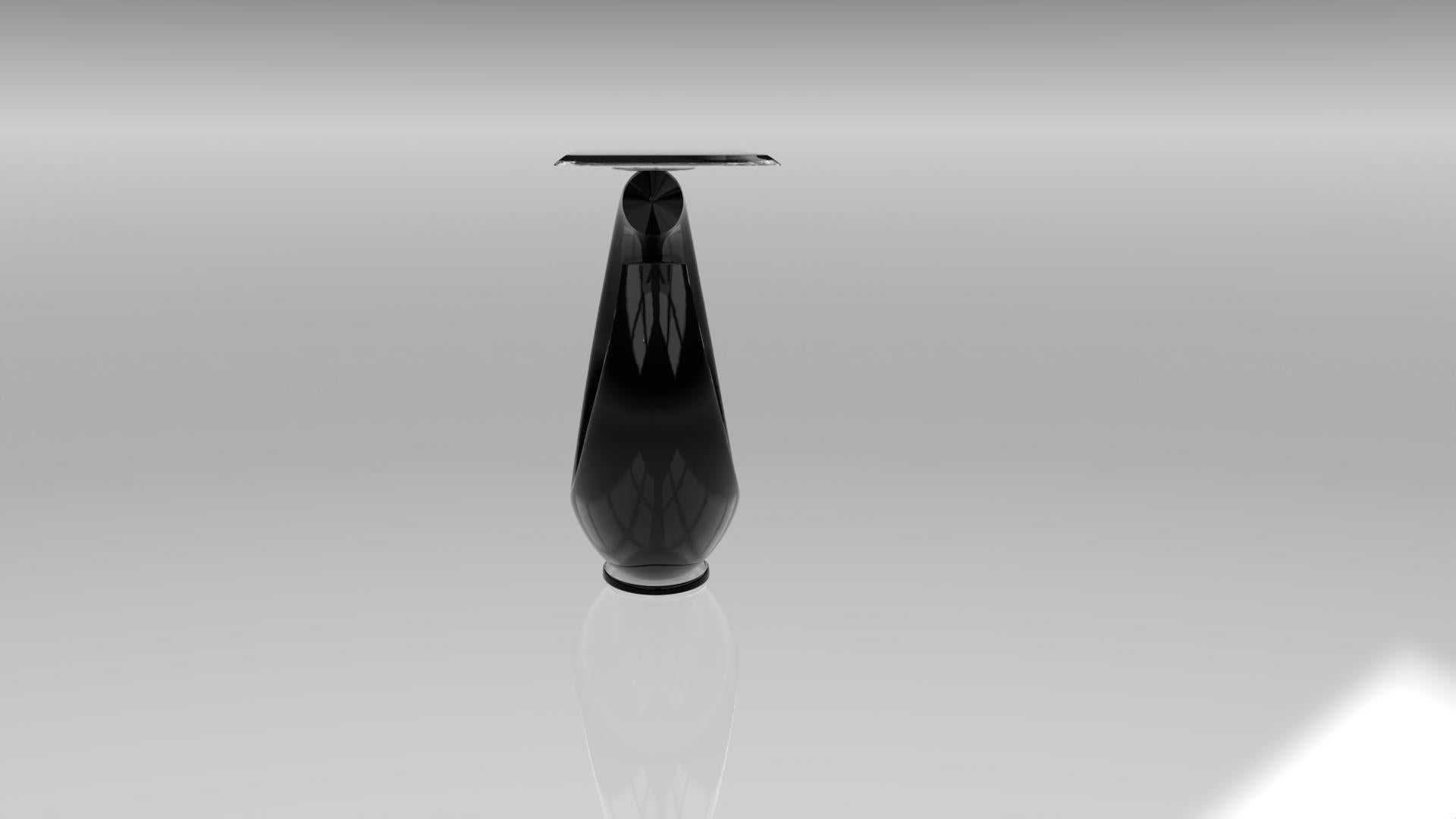 Gold Plate Console Ebe Black Diamond For Sale