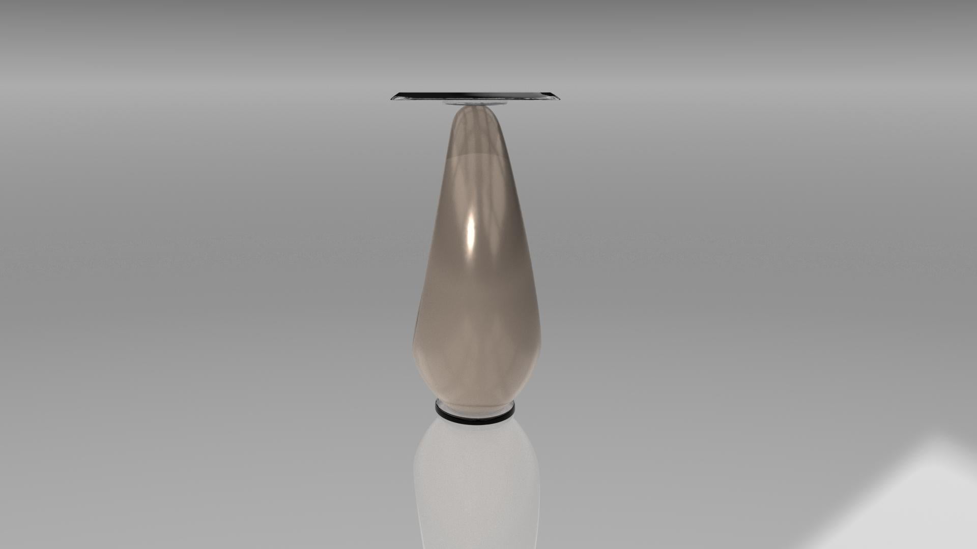 Hand-Crafted Console Ebe Light Oyster For Sale