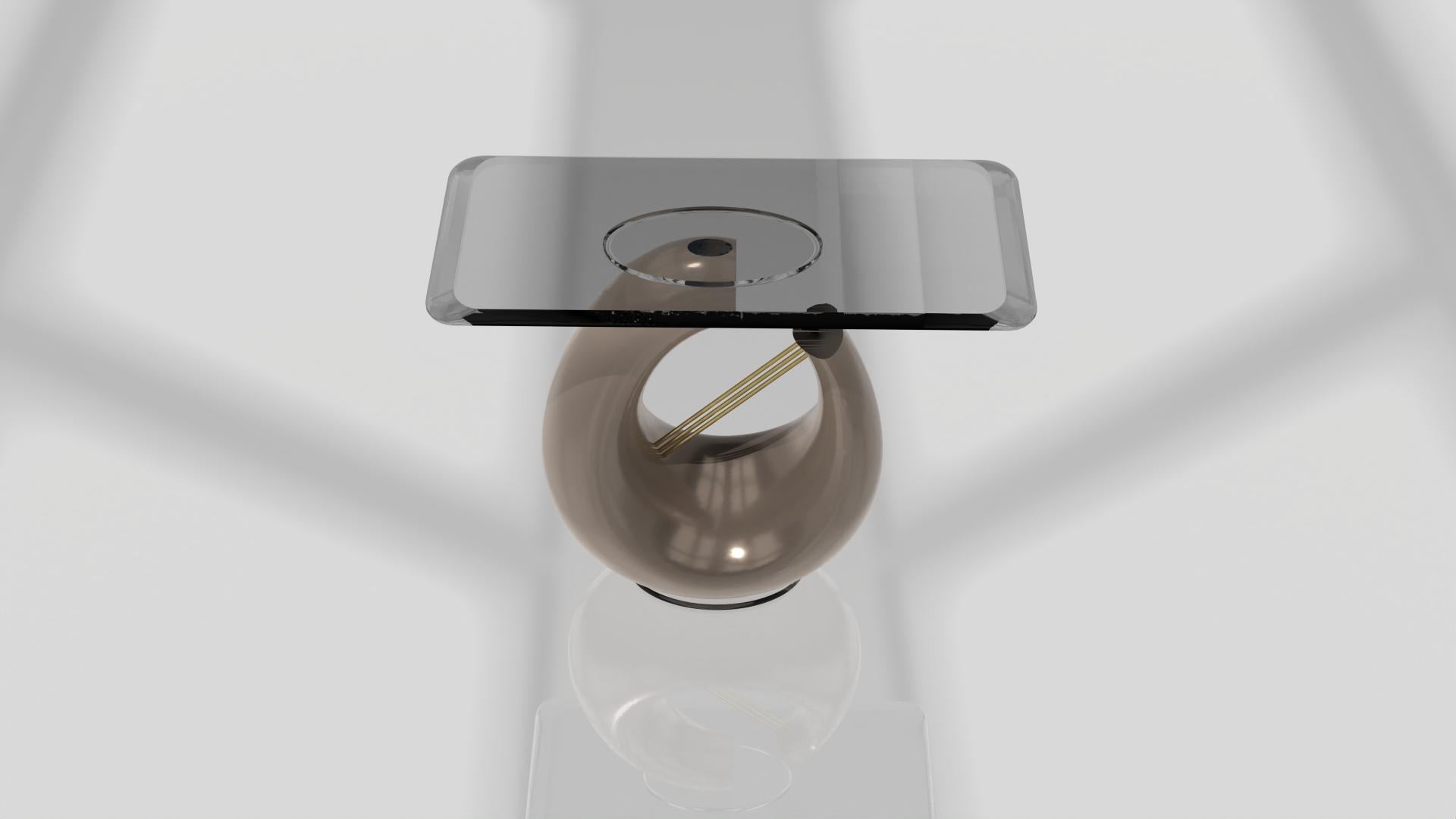 Gold Plate Console Ebe Light Oyster For Sale