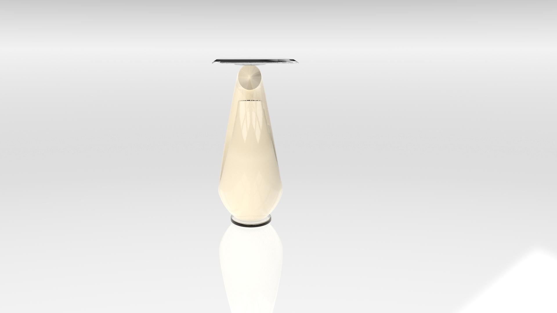 Contemporary Console Ebe Porcelaine White For Sale