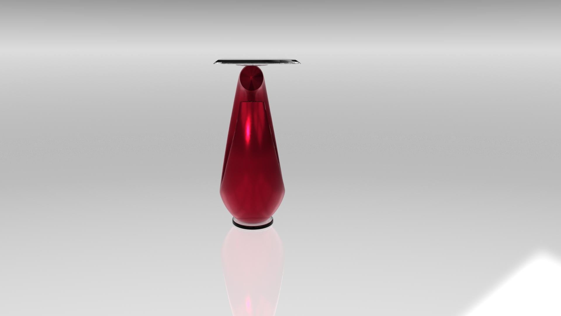 Contemporary Console Ebe Umbrian Red For Sale