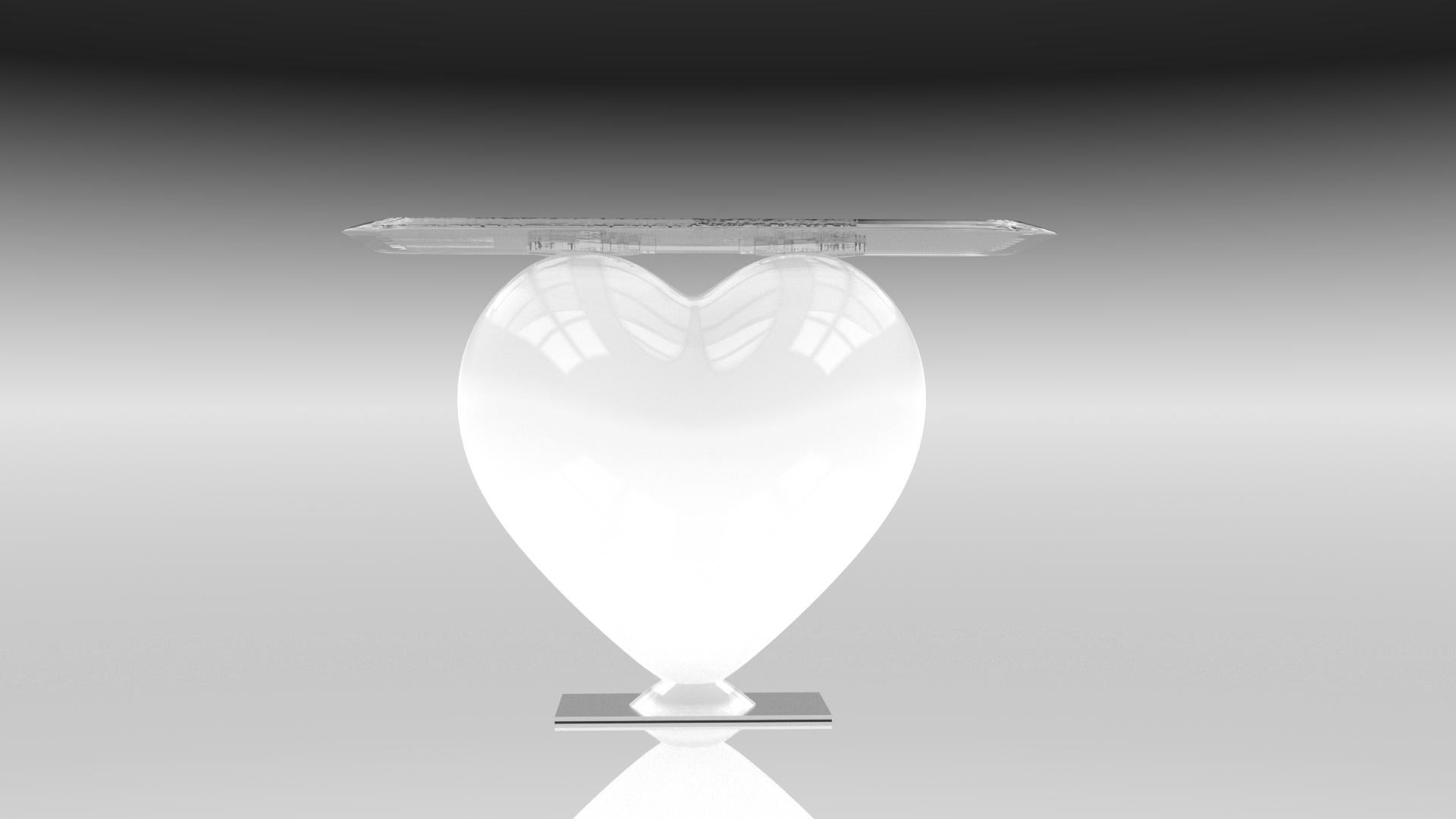 Eje-Design, a visionary design house, unveils a masterpiece that embodies the essence of love and elegance. This sculptural console is more than just furniture; it’s a statement. A symbol of love in its most refined and poetic form, it resonates