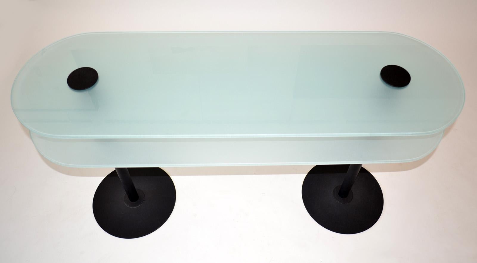 Late 20th Century Post Modern Console Table, Italy 1980s For Sale
