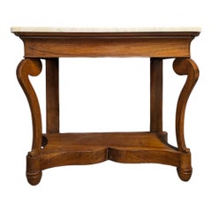 Console française du 19ème siècle de style Louis Philippe en acajou