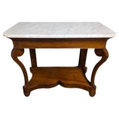 Französische Mahagoni-Konsole im Louis-Philippe-Stil des 19.