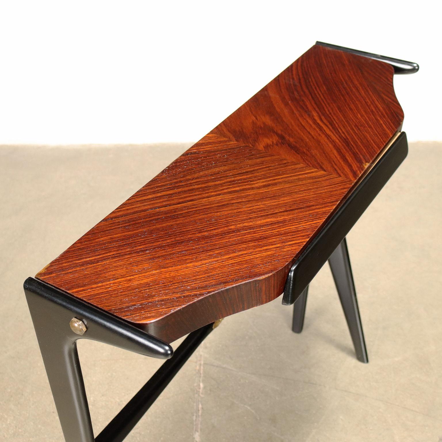Mid-Century Modern Console Exotic Woods Italy, 1950s